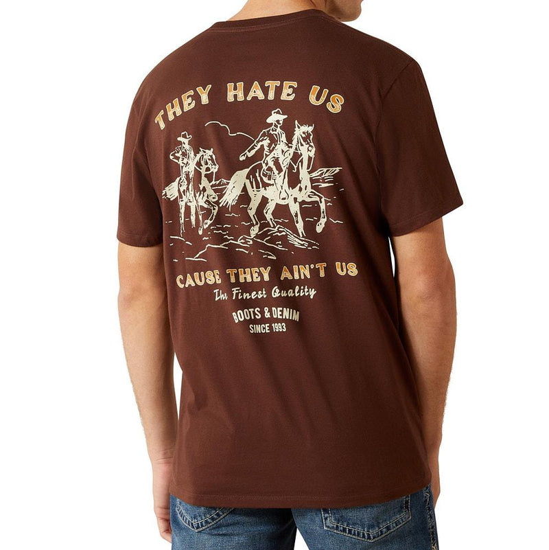 Men's Deep Mahogany Haters Club Tee Shirt