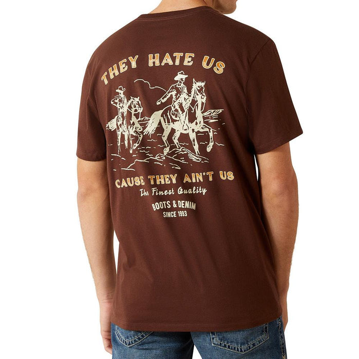 Men's Deep Mahogany Haters Club Tee Shirt
