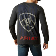 Men's Stamped Freedom Long Sleeve Tee Shirt