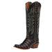 Women`s Caiman Belly Print 14In Gold Top Boot