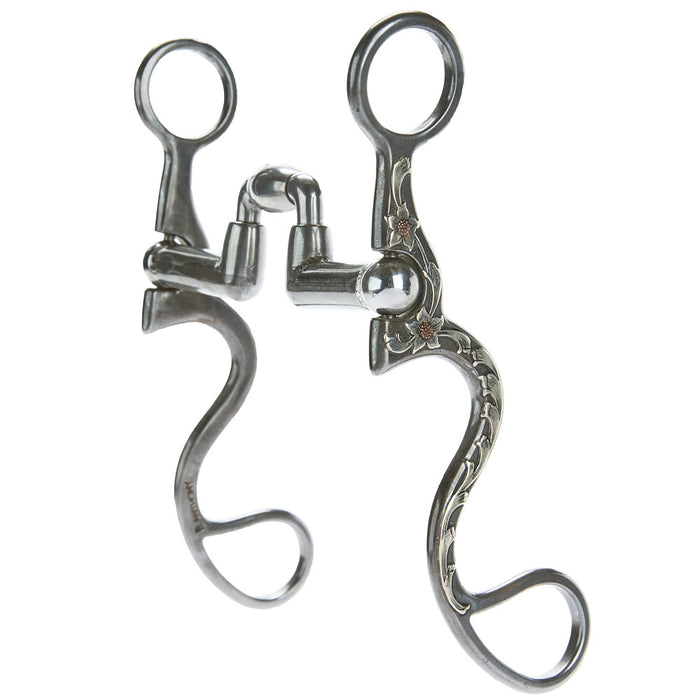 Hinge Port Cavalry Shank Bit