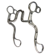 Silver Solid Square Port Cavalry Shank Bit