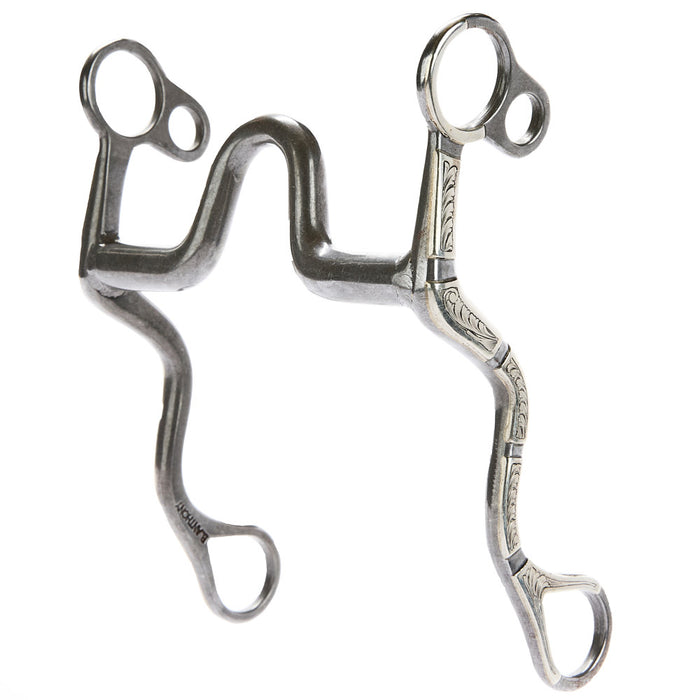 Silver Solid Port Cavalry Shank Bit