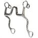 Silver Solid Port Cavalry Shank Bit