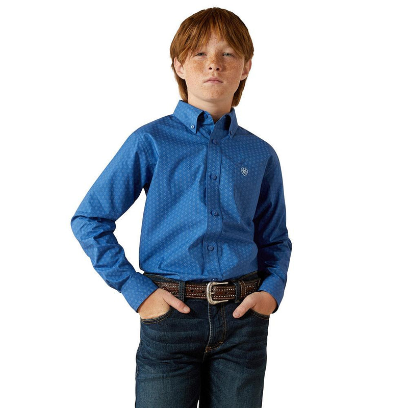 Boy's Royal Blue Stratford Long Sleeve Shirt