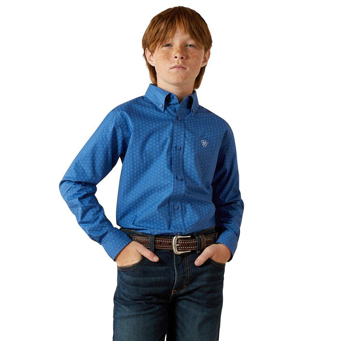 Boy's Royal Blue Stratford Long Sleeve Shirt