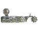 7/8in Silver Mounted with 8pt Rowel Spurs