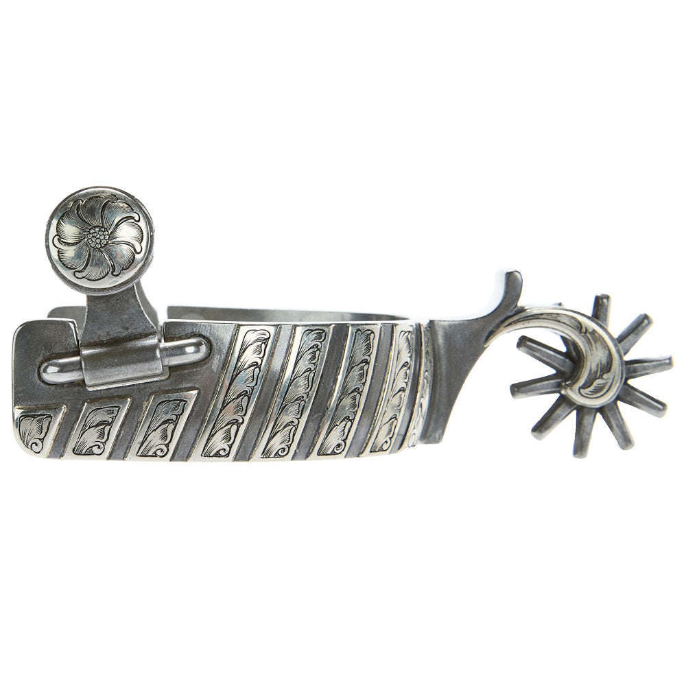 Brandon Anthony Bit & Spur Co. 1in Silver Bar Mounted