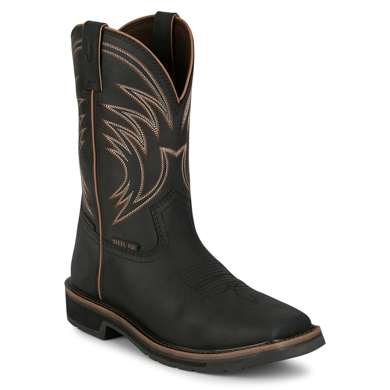 Men's Widowmaker Black 11In Top Square Steel Toe Work Boot
