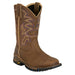 Men's Roustabout Tan 11In Top Wide Square Soft Toe Work Boot