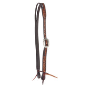 Two Tone Scroll Tooling Slit Ear Headstall