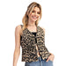 Women's Chtah Print Front Tie Vest Top