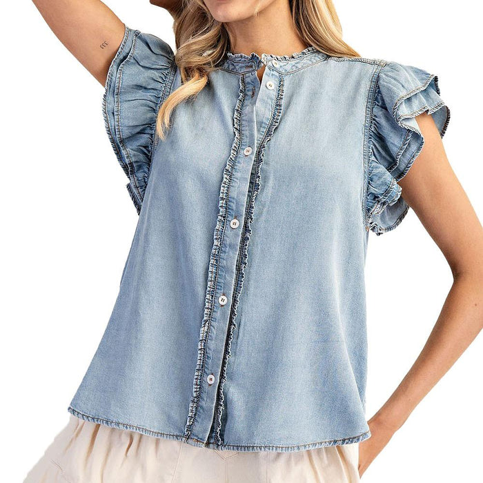 Women's Denim Fashion Top