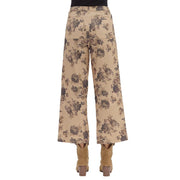 Women's Taupe Print Pants