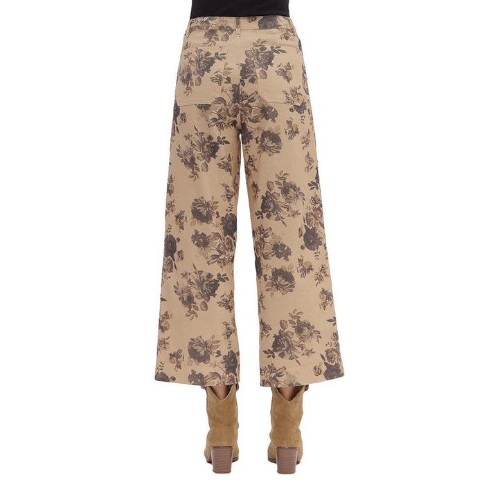 Women's Taupe Print Pants