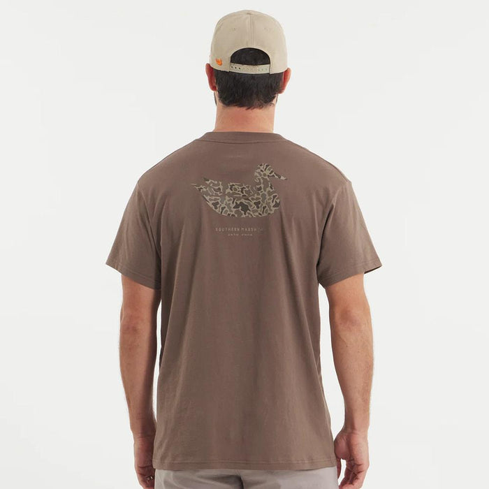 Men's Carajillo Brown Camo Duck Tee Shirt