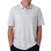 Men's Grey Aztec Performance Polo
