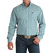 Men's Blue Multi Print Shirt