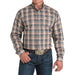 Men's Copper Tan Plaid Shirt