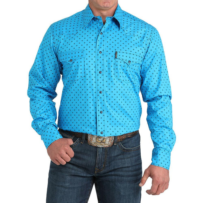 Men's Blue Modern Fit Shirt