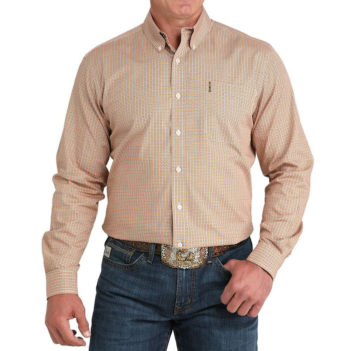 Men's Coral Print Modern Fit Shirt