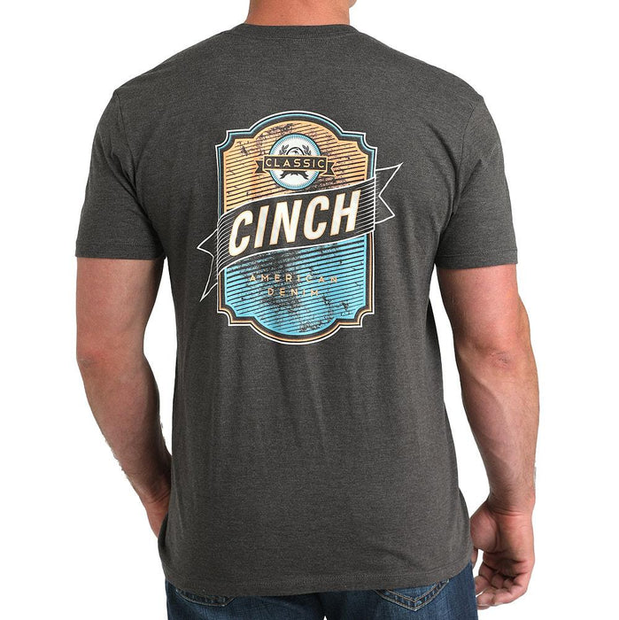 Men's Charcoal Back Logo Tee Shirt