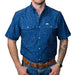 Men's Blue Logo Carson Short Sleeve Shirt