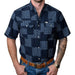 Men's Denim Dallas Checkered Short Sleeve Shirt