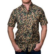 Men's Camo Snap Short Sleeve Shirt