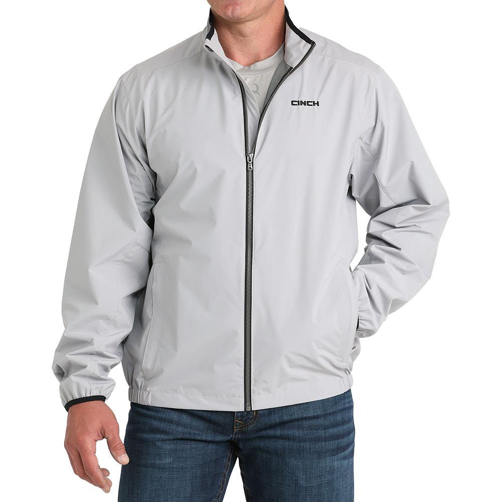 Cinch Men's Grey Zip Essentials Golf Jacket