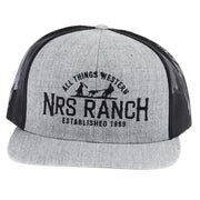 Ranch Embroidery Logo Grey & Black Cap