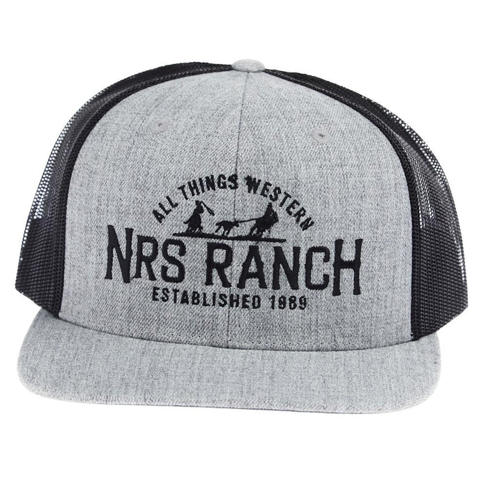Ranch Embroidery Logo Grey & Black Cap