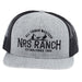 Ranch Embroidery Logo Grey & Black Cap