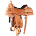 Natural Roughout Square Skirt Ranch Cutter with Chocolate Padded Seat