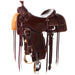 Heavy Oil 3/4 Breed Basket Stamp with Full Barbed Wire Border Versatility Ranch Saddle
