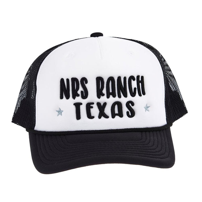 NRS Ranch Texas Black & White Foam Cap