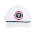 Decatur, Texas White with Navy Rope Round Logo Cap