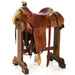 Used 15in Full Basket Stamp Team Roper with Smooth Quilted Seat