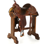 Used 14in 7/8 Floral Flex Tree Barrel Saddle