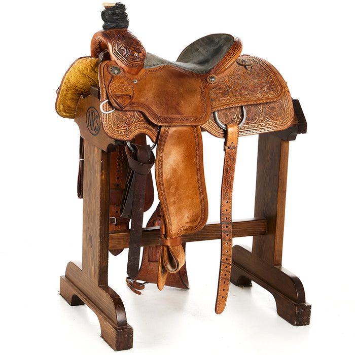 Used 14in 1/2 Breed Floral Tooled All Around Saddle