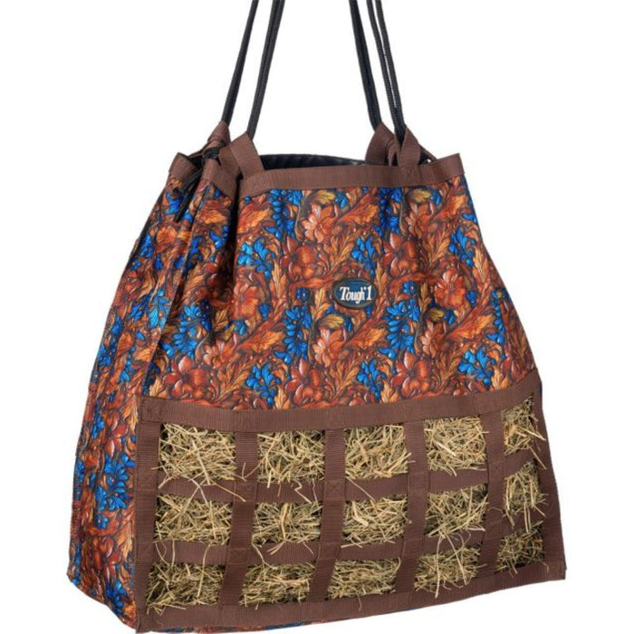 Blue Carved Scratchless Hay Bag