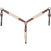 Deadwood Roughout Tooled Breast Collar