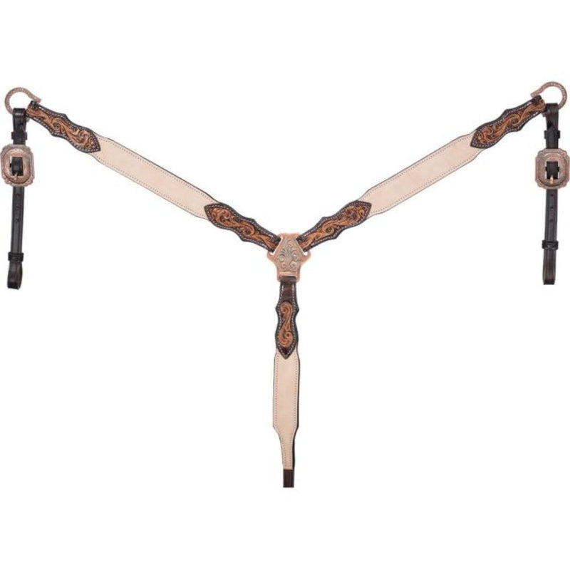 Deadwood Roughout Tooled Breast Collar