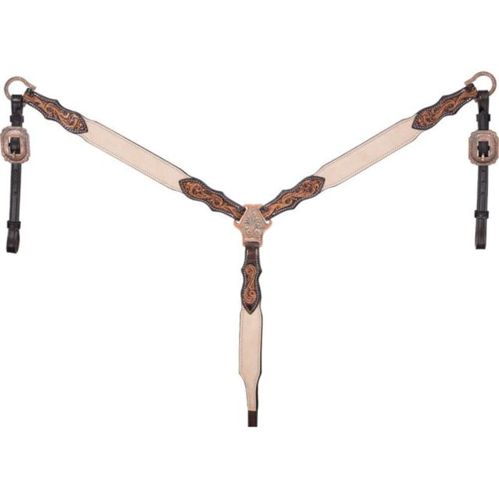 Deadwood Roughout Tooled Breast Collar