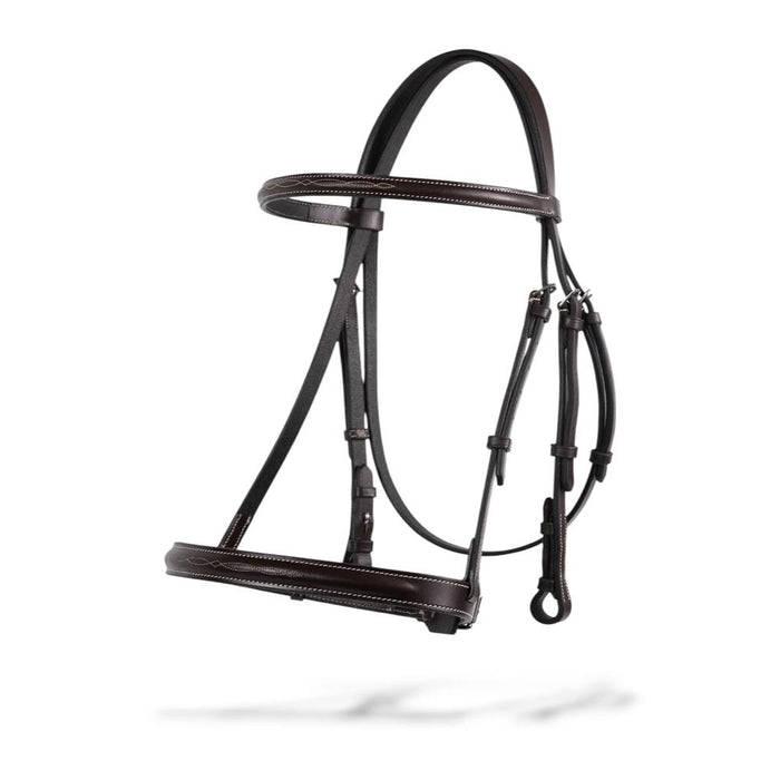 Fancy Stitched Hunter Bridle with 1" Noseband and Laced Reins