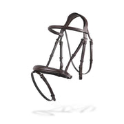 Padded Jumper Bridle with Removable Flash & Rubber Reins