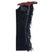 Black Silver Spot Medium Chaps