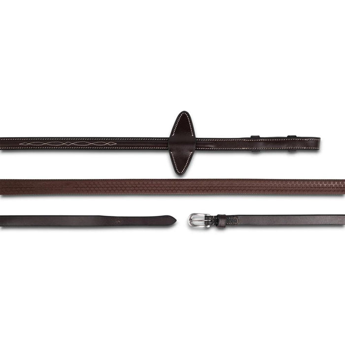 Raised Fancy Stitched Rubber Reins