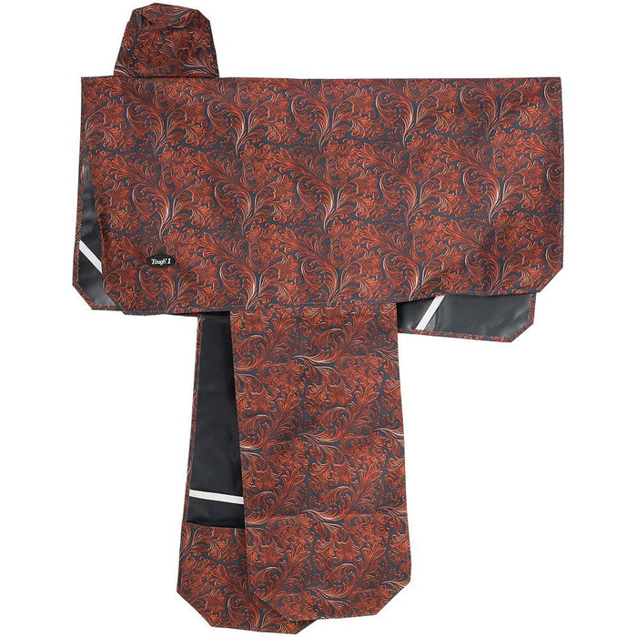 Tooled Leather Saddle Cover