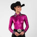 Pink Blaze Metallic Show Blouse
